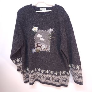Vintage Bluhm Collection Wool, Mohair Sweater